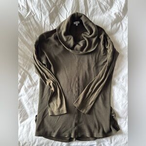Olive Green Cowl Neck Sweater by Splendid